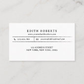 赤いモダン水色バッファロープライド素朴シック 名刺 (裏面)