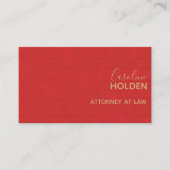 赤いモダン玉皮革の質感プロフェッショナル 名刺 (正面)