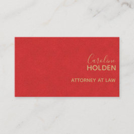 赤いモダン玉皮革の質感プロフェッショナル 名刺