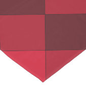 赤いモダン網掛けの幾何学的パターン ミディアムテーブルランナー (コーナー)