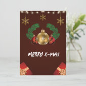 赤いモダン聖降誕祭 シーズンカード (スタンド正面)