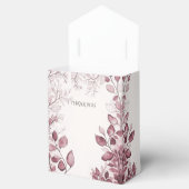 赤いモダン葉お気に入り フェイバーボックス (オープン)