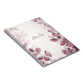 赤いモダン離れノート ノートブック (右側)