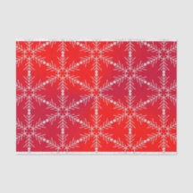 赤いモダン雪の結晶