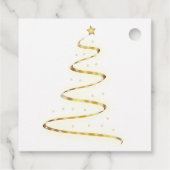 赤いモダン鼻のトナカイカラフルライト フェイバータグ (裏面)