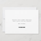 赤いモダンHappy Everything写真 シーズンカード (裏面)