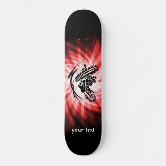 赤いモトクロス スケートボード (正面)