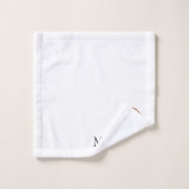 赤いモノグラムのゴルデンドルドッグデザイン バスタオルセット (ウォッシュタオル)