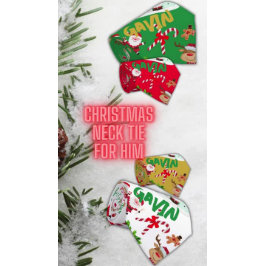 赤いモノグラムの背景の聖降誕祭メリー | ネクタイ