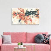 赤いモプル キャンバスプリント (インサイチュ (リビング))