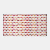 赤いモンキーパターン デスクマット (正面)