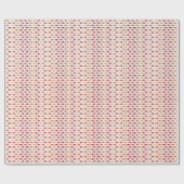 赤いモンキーパターン ラッピングペーパー (フラット)