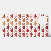 赤いモンキーパターン Case-Mate iPhoneケース (裏面 (横))