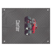 赤いモンスタートラック テーブルクロス (正面(横))