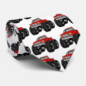 赤いモンスタートラック ネクタイ (ロール)