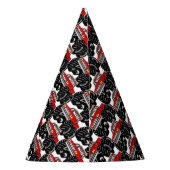 赤いモンスタートラック パーティーハット (裏面)