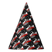 赤いモンスタートラック パーティーハット (左)