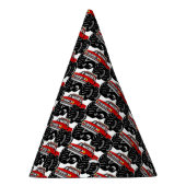 赤いモンスタートラック パーティーハット (右)