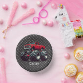 赤いモンスタートラック ペーパーボウル (パーティー)