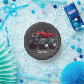 赤いモンスタートラック ペーパーボウル (パーティー)