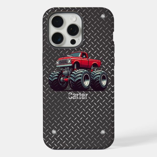 赤いモンスタートラック iPhoneケース (裏面)