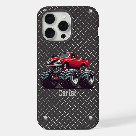 赤いモンスタートラック iPhoneケース (裏面)