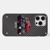 赤いモンスタートラック iPhoneケース (裏面横)