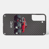 赤いモンスタートラック SAMSUNG GALAXYケース (裏面横)