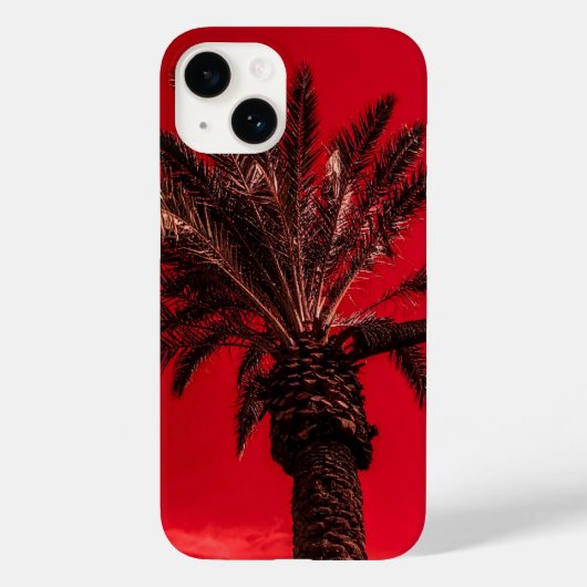 赤いヤシの木 Case-Mate iPhoneケース (裏面)
