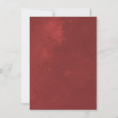 赤いユニコーンの結婚式リハーサルディナー招待状 招待状 (裏面)