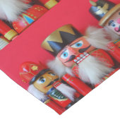 赤いユニフォームのくるみ割り ショートテーブルランナー (コーナー)