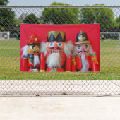 赤いユニフォームのくるみ割り 横断幕 (インサイチュ)