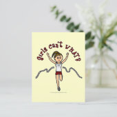 赤いユニフォームのライトランナー ポストカード (スタンド正面)