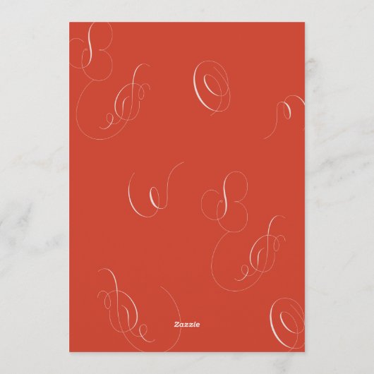 赤いユニーククリスマスワーク | 2フォトフレームHAPPY シーズンカード (裏面)