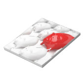 赤いユニーク色素銀行 ノートパッド (回転)