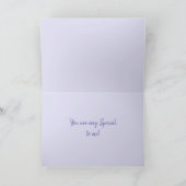 赤いユリフローラ水カラー誕生日カード カード (内部)