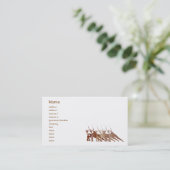 赤いヨガ-ビジネス 名刺 (スタンド正面)