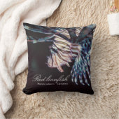 赤いライオンフィッシュ(Pterois volitans, Linnaeus, 1758) クッション (ブランケット)