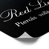 赤いライオンフィッシュ(Pterois volitans, Linnaeus, 1758) ポスター (角)