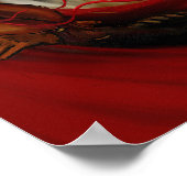 赤いライディングフード ポスター (角)