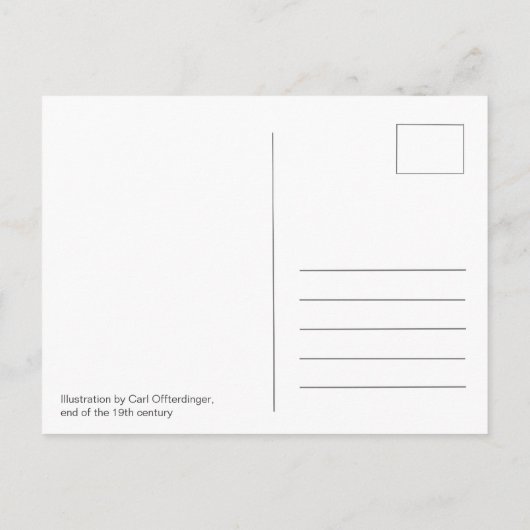 赤いライディングフードCC0204おとぎ話はがき ポストカード (裏面)