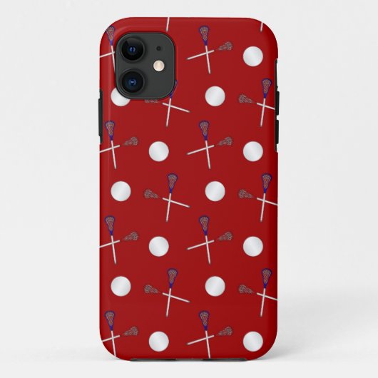 赤いラクロス Case-Mate iPhoneケース (裏面)