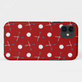 赤いラクロス Case-Mate iPhoneケース (裏面(横))