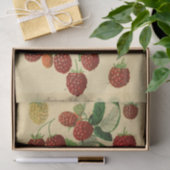 赤いラズベリースクリプトEphemera Decompage 薄葉紙 (ギフト)