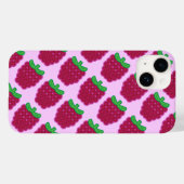 赤いラズベリーパターンiPhone 6/6sケース Case-Mate iPhoneケース (裏面 (横))