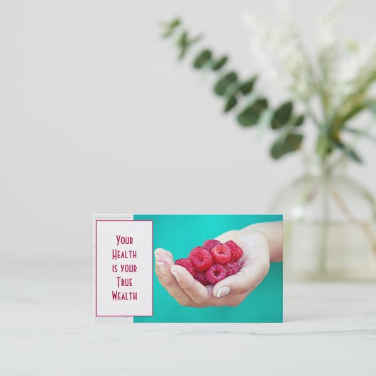 赤いラズベリー 名刺 (スタンド正面)