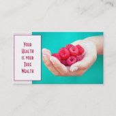 赤いラズベリー 名刺 (正面)