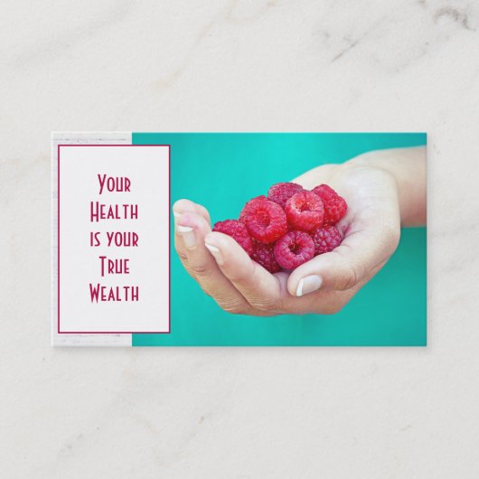 赤いラズベリー 名刺 (正面)