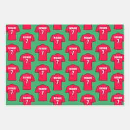 赤いラッピングの紙シート ラッピングペーパーシート