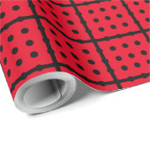 赤いラッユニークピング紙 ラッピングペーパー (ロールコーナー)